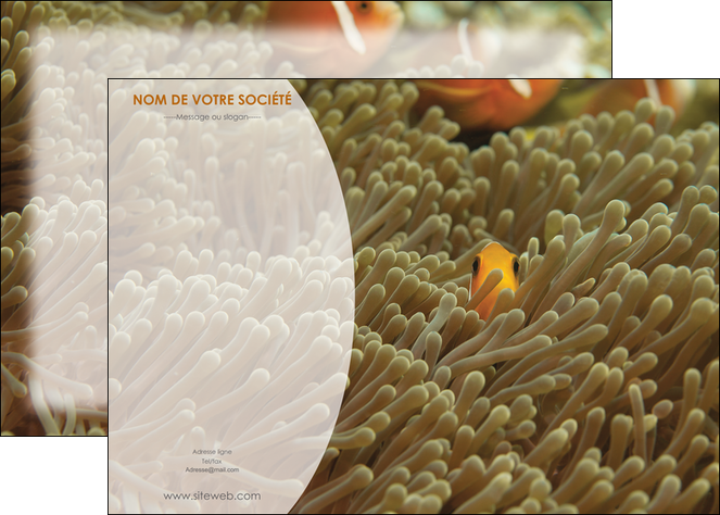 personnaliser maquette affiche animal nemo macro original MIDBE36445