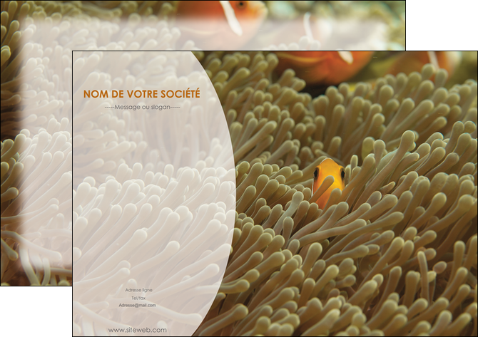 creation graphique en ligne affiche animal nemo macro original MIDBE36453
