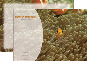 creation graphique en ligne affiche animal nemo macro original MIDBE36453