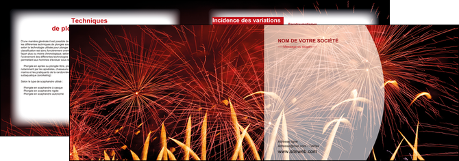exemple depliant 2 volets  4 pages  14 juillet feux dartifice artificier MIDBE36631