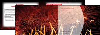 exemple depliant 2 volets  4 pages  14 juillet feux dartifice artificier MLIG36631
