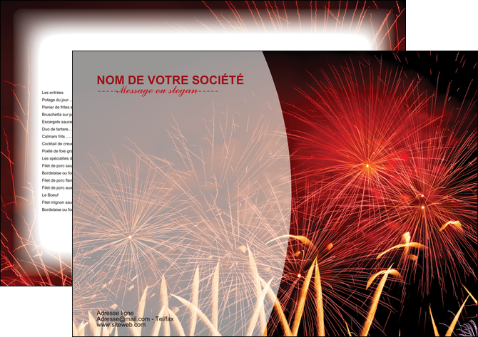 creer modele en ligne set de table 14 juillet feux dartifice artificier MIDBE36645