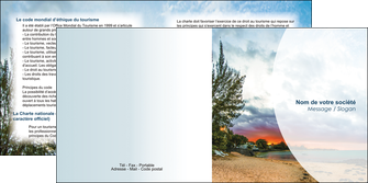 imprimer depliant 2 volets  4 pages  tourisme  plage mer nature MIDLU36705
