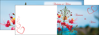 personnaliser modele de depliant 2 volets  4 pages  fleur heureux ciel bleu MLIG36769