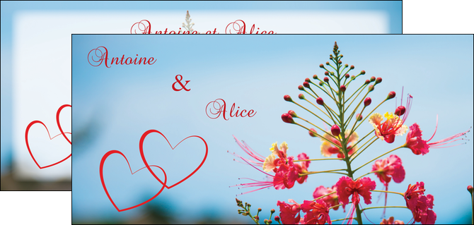faire modele a imprimer flyers fleur heureux ciel bleu MLIG36771