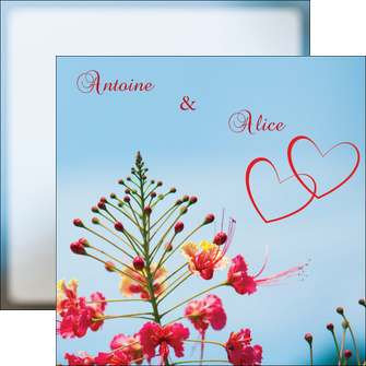 imprimer flyers fleur heureux ciel bleu MLIG36777
