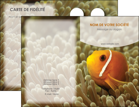 cree carte de visite paysage belle photo nemo poisson MIDBE36875