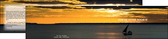 impression depliant 2 volets  4 pages  sejours pirogue couche de soleil mer MID36927