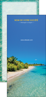 creer modele en ligne flyers sejours plage sable mer MIDBE37055