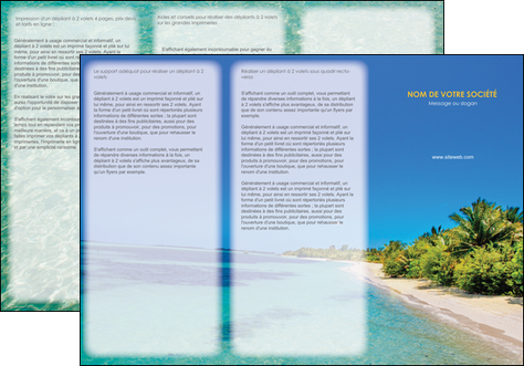 realiser depliant 3 volets  6 pages  sejours plage sable mer MIDBE37059
