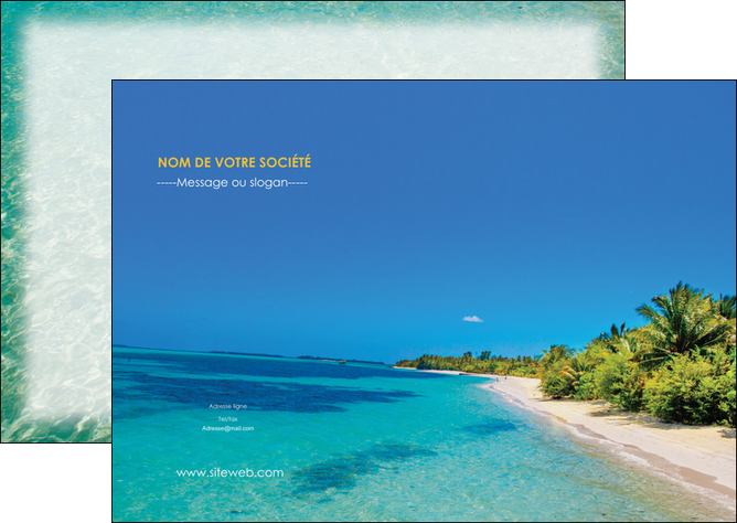 realiser flyers sejours plage sable mer MIDBE37061