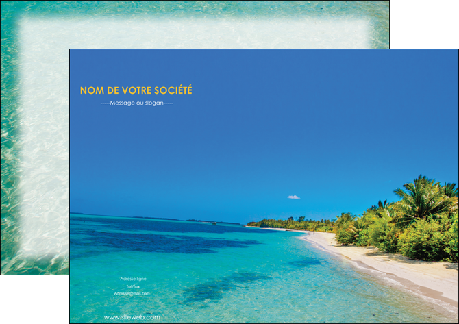 exemple affiche sejours plage sable mer MIDBE37065