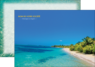 impression flyers sejours plage sable mer MIDBE37069