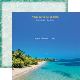 imprimer flyers sejours plage sable mer MIDBE37071
