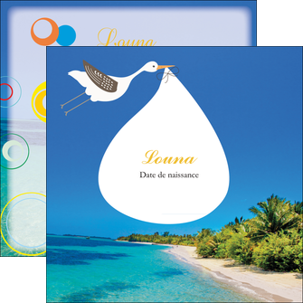 faire flyers plage mer palmier MIF37091