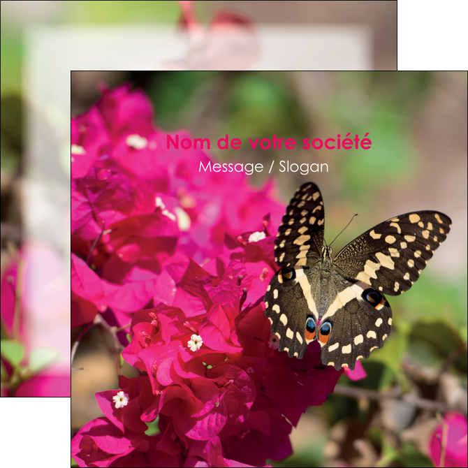 faire flyers agriculture papillons fleurs nature MLGI37107