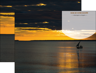 faire pochette a rabat sejours paysage mer pirogue MIDBE37173