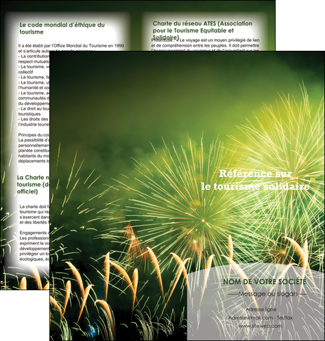 modele en ligne depliant 2 volets  4 pages  evenement evenementiel lumiere MLIG37379