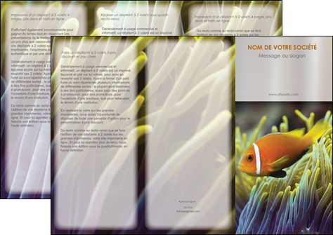 modele en ligne depliant 3 volets  6 pages  animal originale belle photo idee MIDBE37445