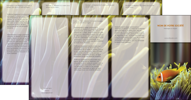 impression depliant 4 volets  8 pages  animal originale belle photo idee MIDBE37455