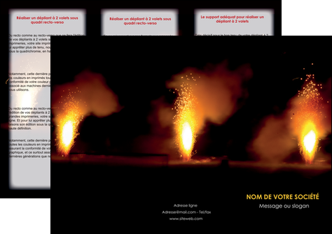 modele en ligne depliant 3 volets  6 pages  evenement evenementiel lumiere MLIG37511