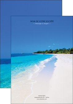 faire modele a imprimer affiche sejours plage mer sable blanc MLGI37579
