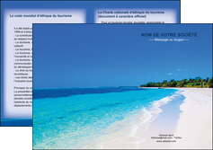 imprimerie depliant 2 volets  4 pages  sejours plage mer sable blanc MLGI37581