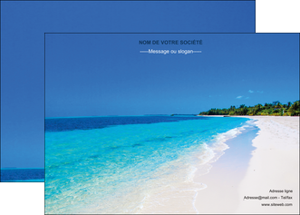 imprimerie affiche sejours plage mer sable blanc MLGI37597