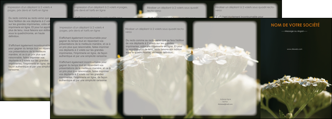 maquette en ligne a personnaliser depliant 4 volets  8 pages  fleuriste et jardinage plantes cactus fleurs MLGI37671