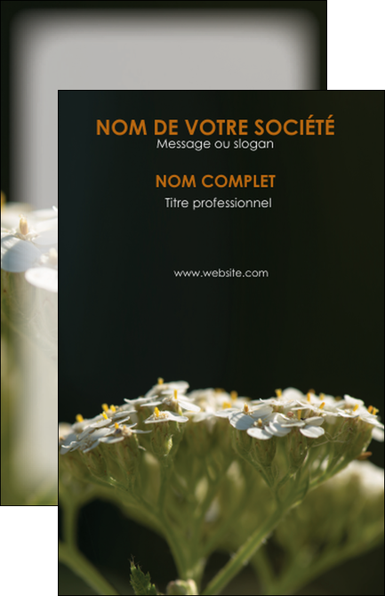 exemple carte de visite fleuriste et jardinage plantes cactus fleurs MLGI37689