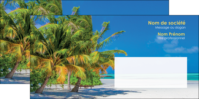 realiser enveloppe paysage plage cocotier sable MIDBE37725