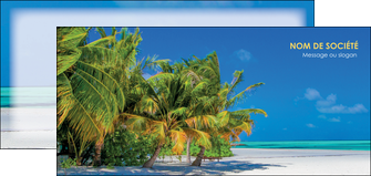 faire flyers paysage plage cocotier sable MIDBE37733