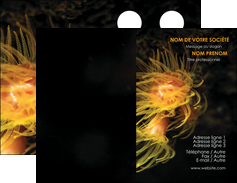 creation graphique en ligne carte de visite animal meduse fond de mer plongee MIDBE37791