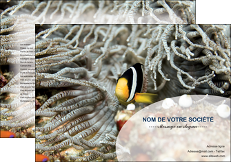 personnaliser modele de set de table animal poisson plongee nature MIDBE37935