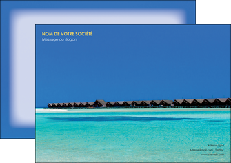 exemple flyers sejours plage bungalow mer MIDBE38025
