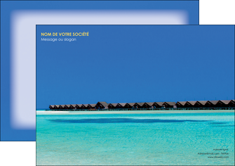 realiser affiche sejours plage bungalow mer MIDBE38043