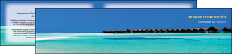 personnaliser modele de depliant 2 volets  4 pages  sejours plage bungalow mer MIDBE38047