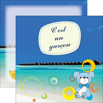 personnaliser modele de flyers plage mer bungalow MLIG38063