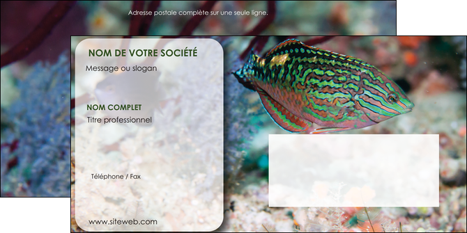 modele en ligne enveloppe plongee  poisson plongee nature MIDBE38153