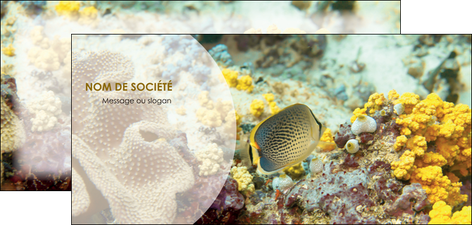personnaliser maquette flyers plongee  poisson plongee nature MIDBE38223