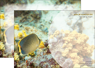 personnaliser modele de affiche plongee  poisson plongee nature MIDBE38241