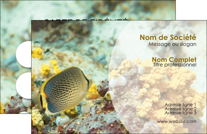 faire modele a imprimer carte de visite plongee  poisson plongee nature MIDBE38251