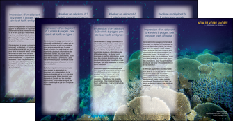 faire depliant 4 volets  8 pages  chasse et peche algues vertes poissons animal MIDBE38329
