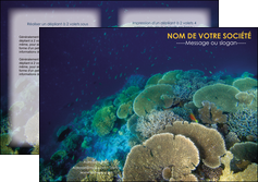 faire depliant 2 volets  4 pages  chasse et peche algues vertes poissons animal MIDBE38335