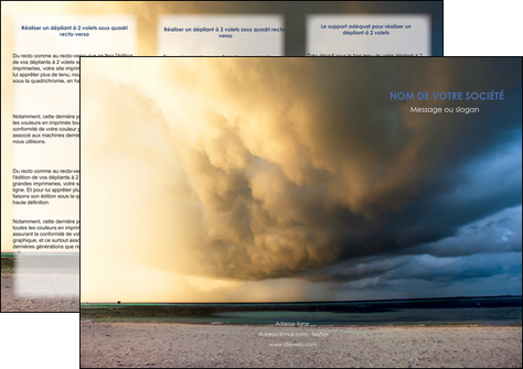 realiser depliant 3 volets  6 pages  tourisme  plage mer sable MIDBE38757