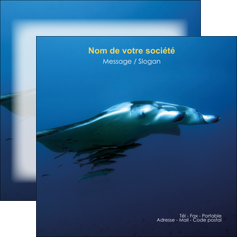 creer modele en ligne flyers animal poissons animal plongee MIDBE38781