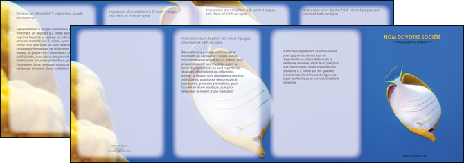 impression depliant 4 volets  8 pages  poisson et crustace poissons mer ocean MIDLU38863