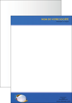 creation graphique en ligne tete de lettre poisson et crustace poissons mer ocean MIDLU38869
