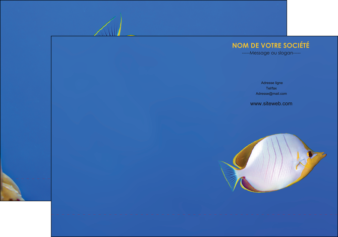 faire pochette a rabat poisson et crustace poissons mer ocean MIDLU38871