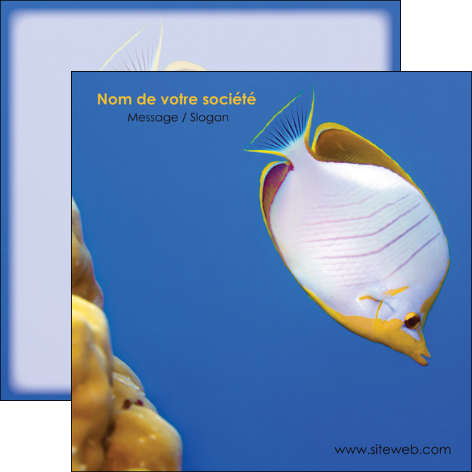 modele en ligne flyers poisson et crustace poissons mer ocean MIDLU38897